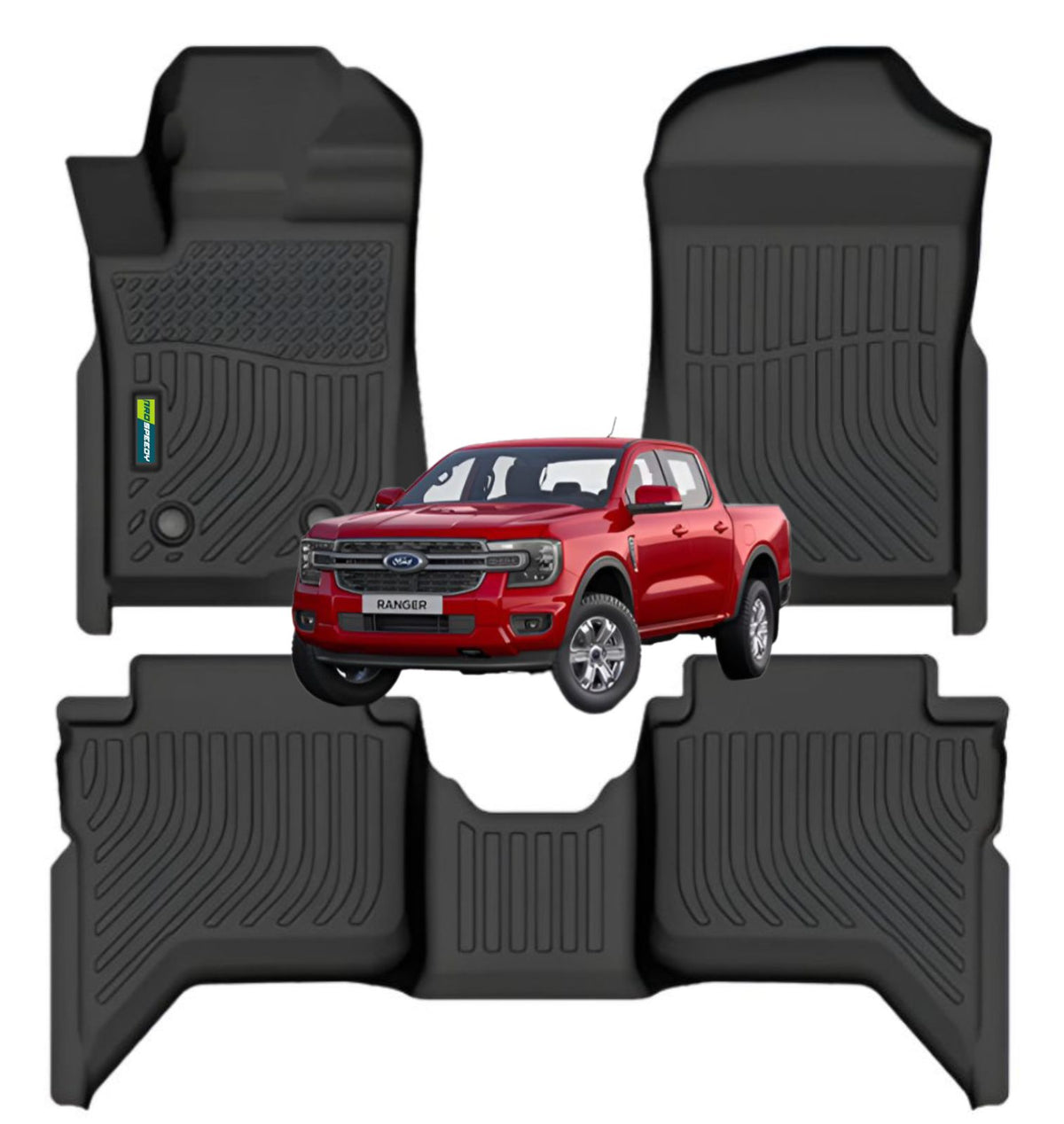 PISOS DE CALCE PERFECTO FORD RANGER 2024+ 3PIEZAS