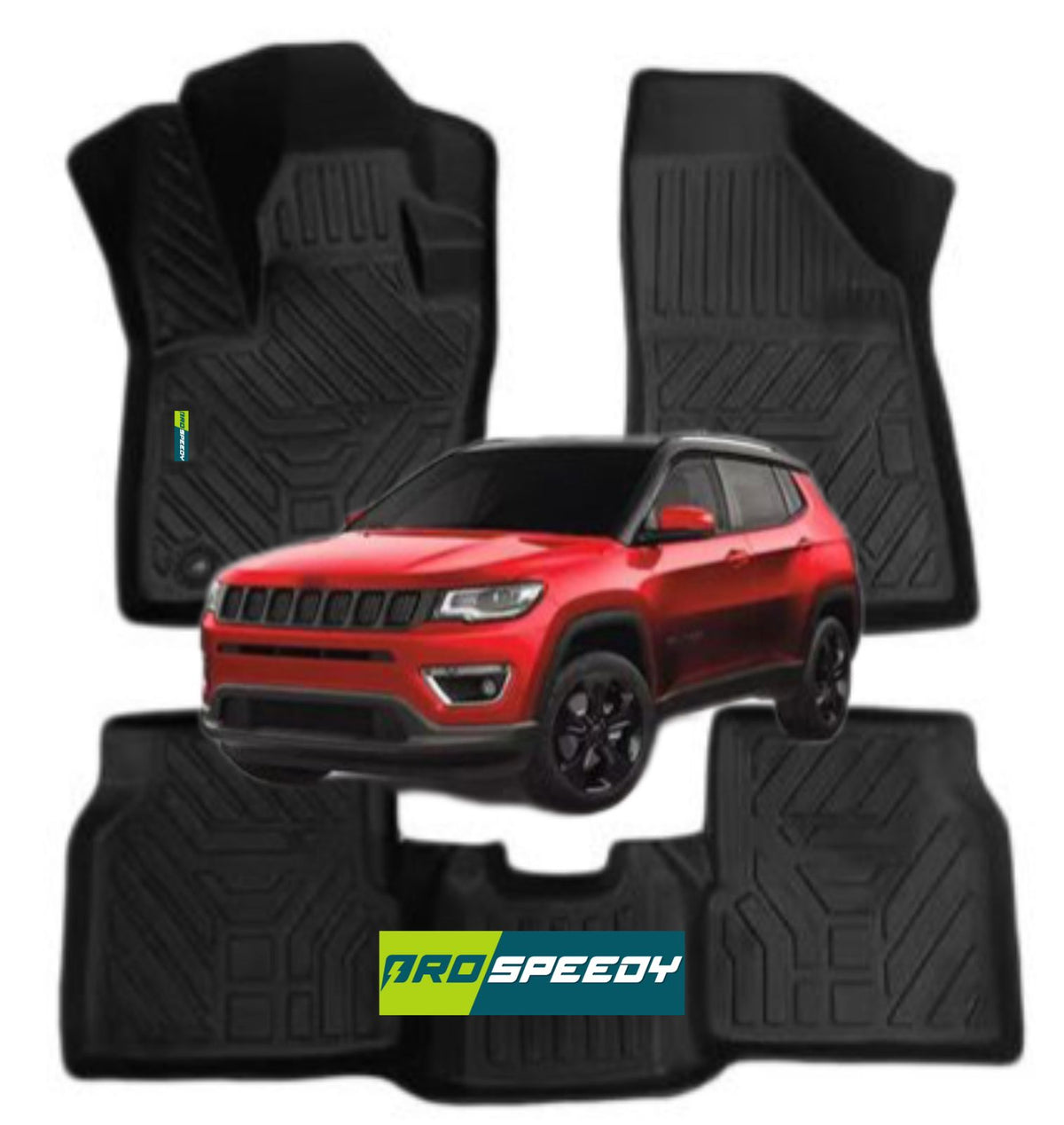 PISOS DE CALCE PERFECTO JEEP COMPASS 2017-2021 3PIEZAS