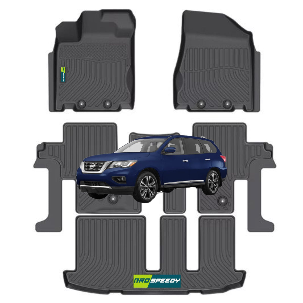 PISOS DE CALCE PERFECTO NISSAN PATHFINDER 2013-2021 4PIEZAS