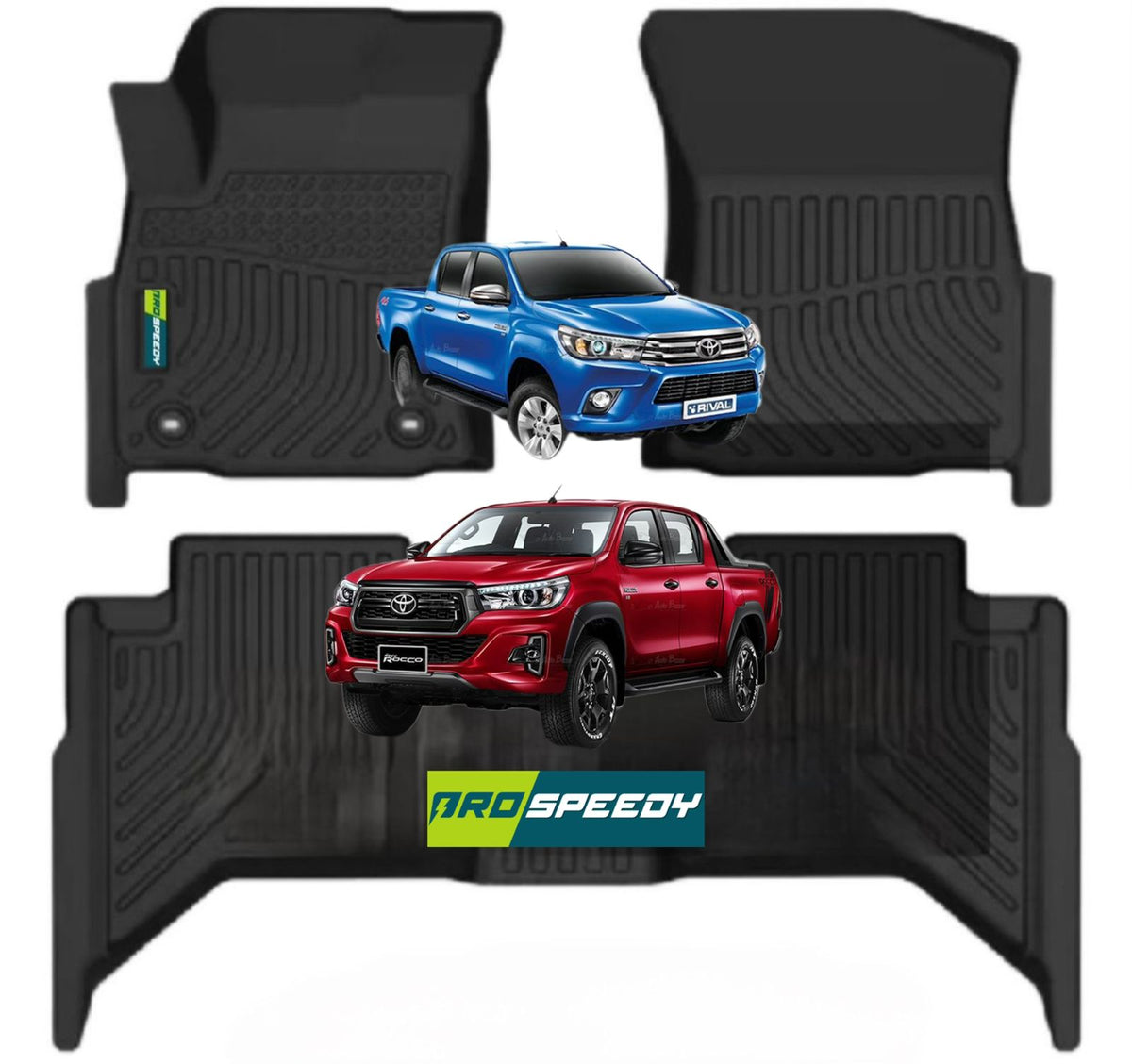 PISOS DE CALCE PERFECTO TOYOTA HILUX REVO 2016+