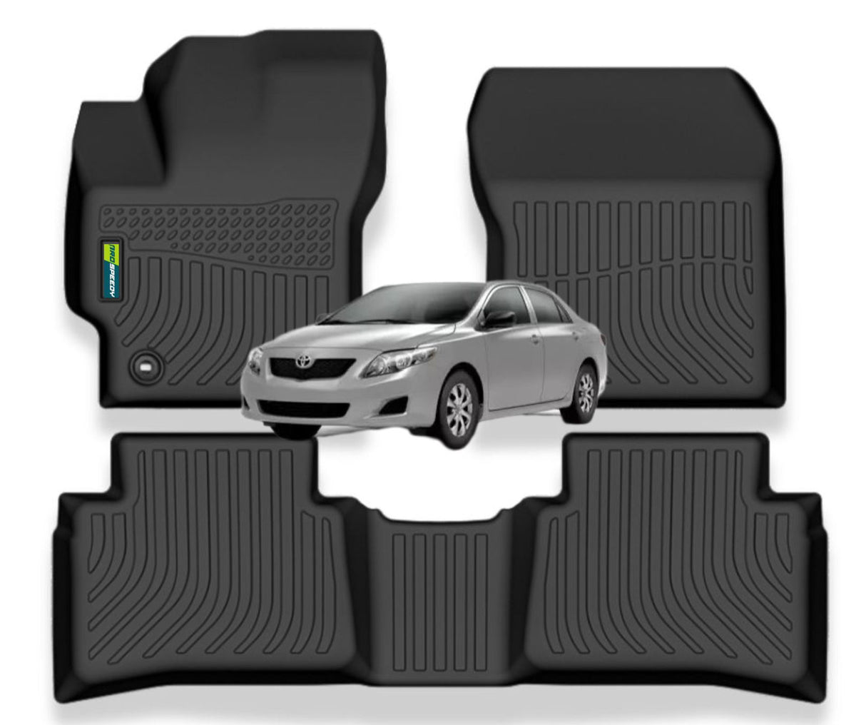 PISOS DE CALCE PERFECTO TOYOTA COROLLA 2008-2013 3PIEZAS