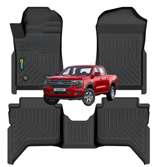 PISOS DE CALCE PERFECTO FORD RANGER 2024+ 3PIEZAS