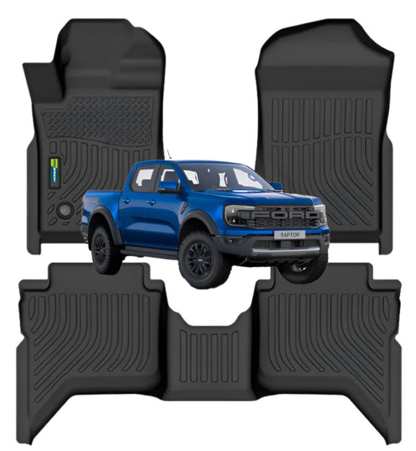 PISOS DE CALCE PERFECTO FORD RANGER RAPTOR 2020+ 3PIEZAS
