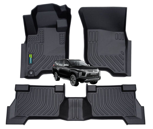 PISOS DE CALCE PERFECTO MITSUBISHI MONTERO SPORT 2016+ 3PIEZAS