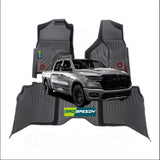 PISOS DE CALCE PERFECTO DODGE RAM 1500 2500 3500 AÑO 2008+ CON CAMELLO SIN CONSOLA