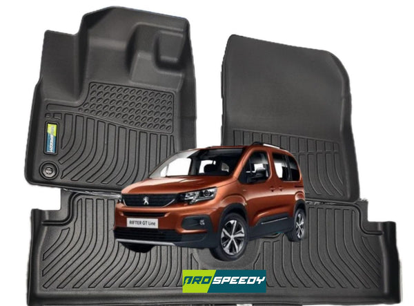 PISOS DE CALCE PERFECTO PEUGEOT RIFTER 3PIEZAS APLICA PARA TODOS LOS AÑOS