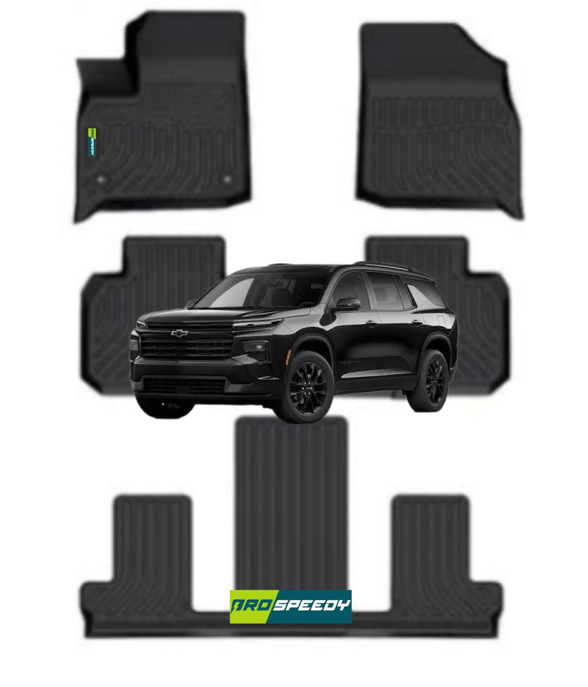 PISOS DE CALCE PERFECTO CHEVROLET TRAVERSE 2018+ 4PIEZAS