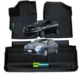PISOS DE CALCE PERFECTO TOYOTA YARIS 2011-2023 3PIEZAS