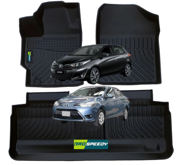 PISOS DE CALCE PERFECTO TOYOTA YARIS 2011-2023 3PIEZAS