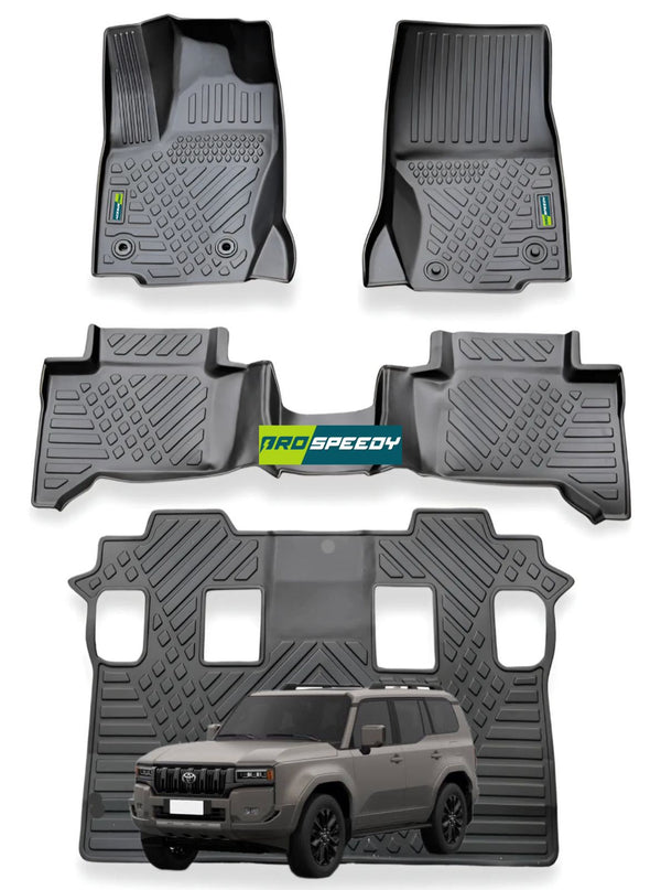 PISOS DE CALCE PERFECTO TOYOTA PRADO 2024+ 4PIEZAS