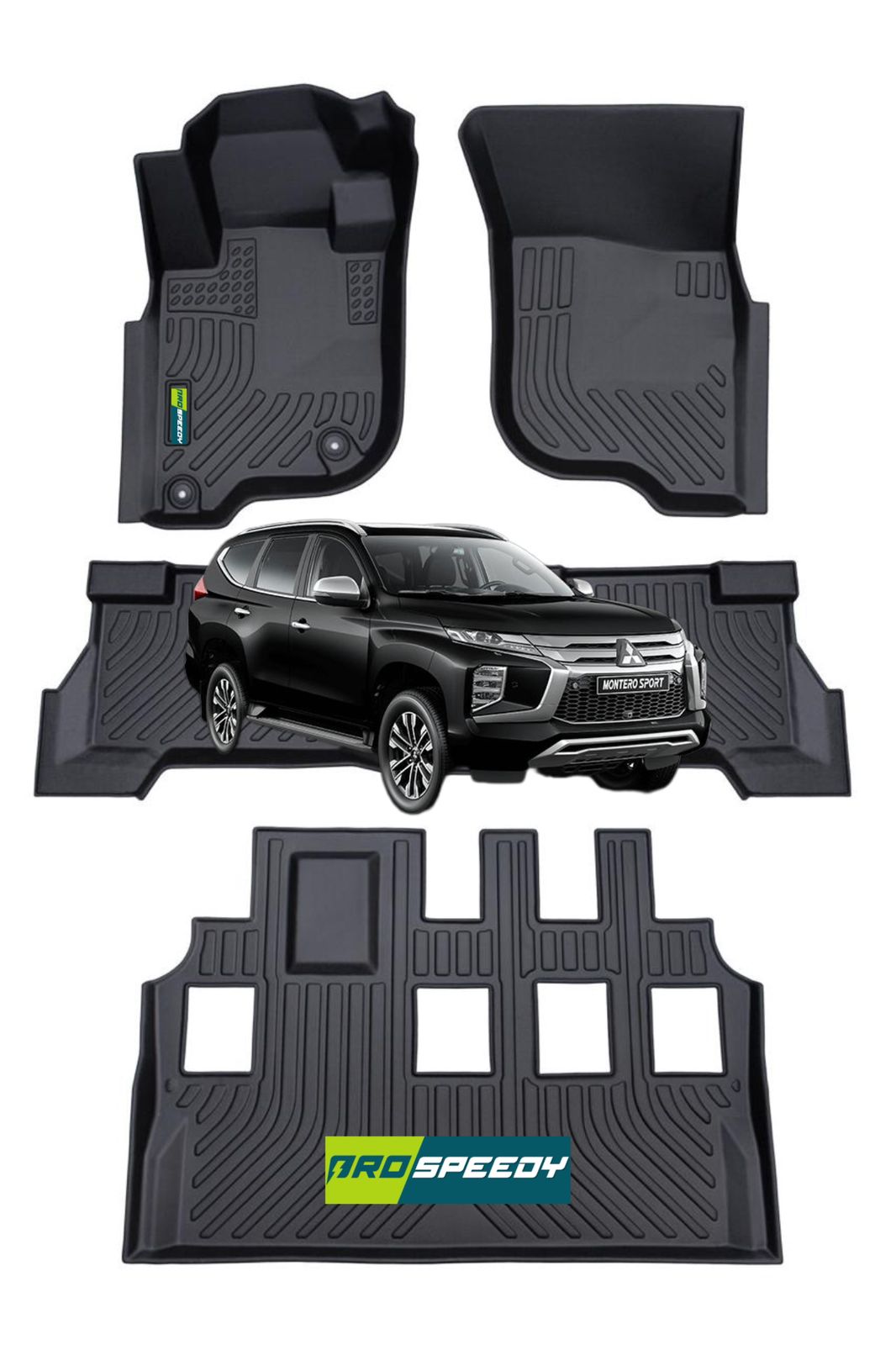 PISOS DE CALCE PERFECTO MITSUBISHI MONTERO SPORT 2016+ 4PIEZAS