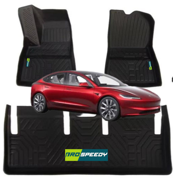 PISOS DE CALCE PERFECTO TESLA 3 2021+ 3PIEZAS