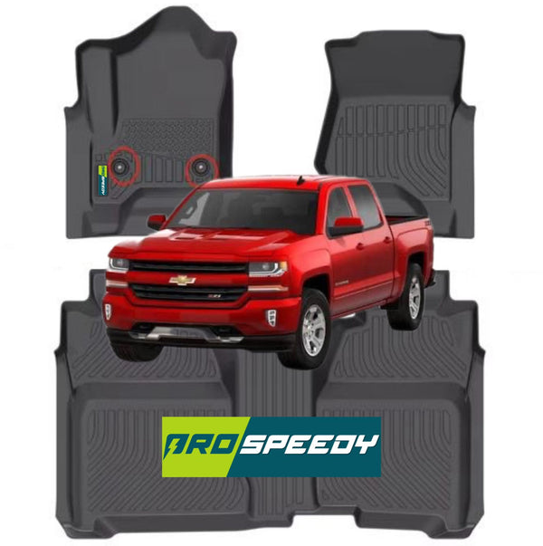 PISOS DE CALCE PERFECTO CHEVROLET SILVERADO 2014-2018/2019 3PIEZAS