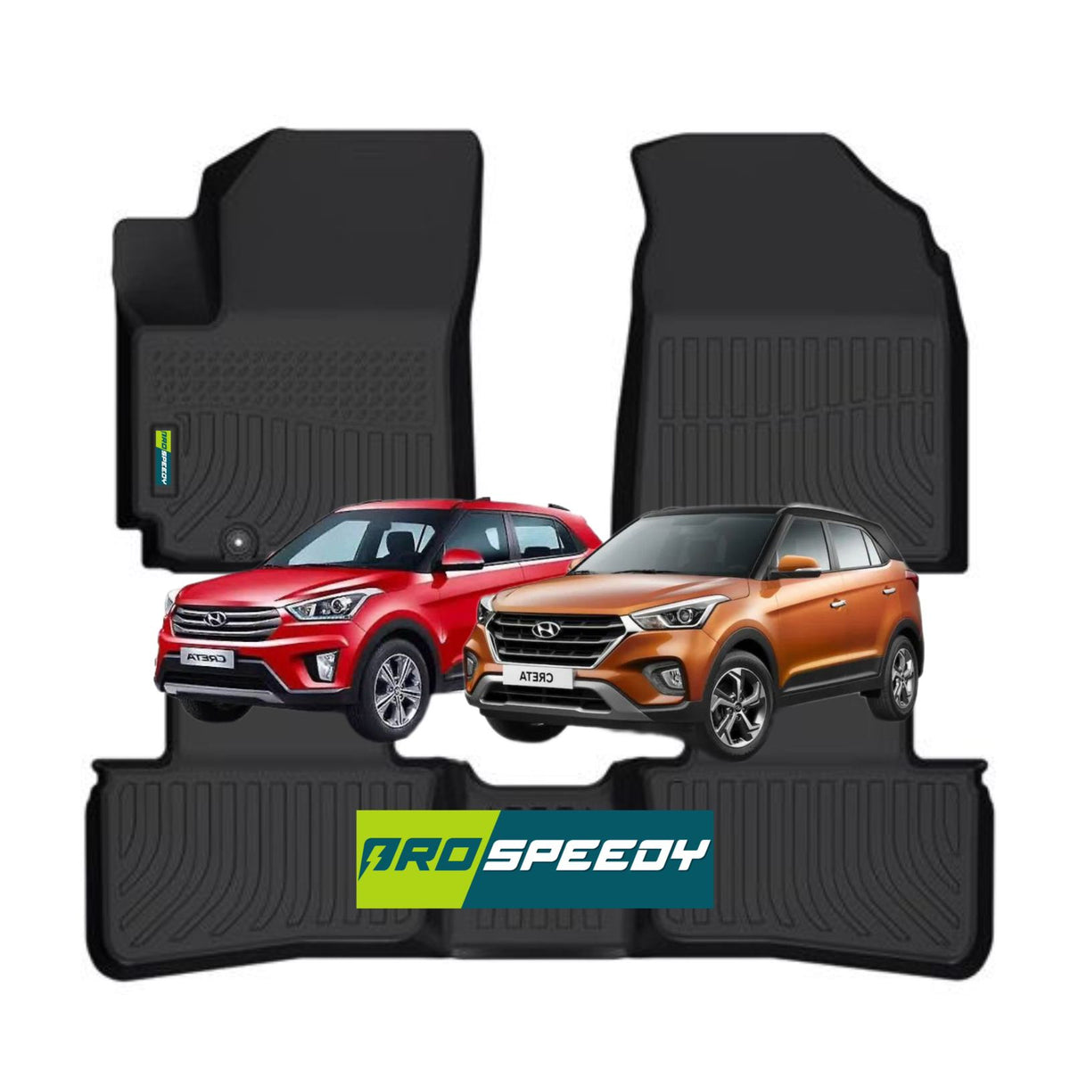 PISOS DE CALCE PERFECTO HYUNDAI CRETA 2015-2019 3PIEZAS