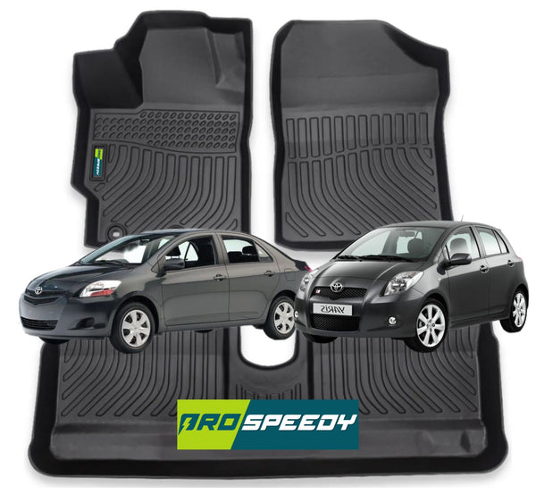PISOS DE CALCE PERFECTO TOYOTA YARIS 2006-2010 3PIEZAS