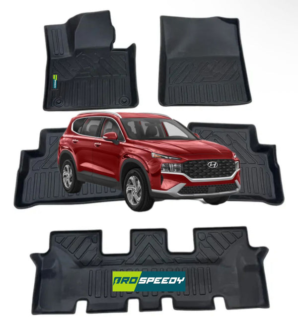 PISOS DE CALCE PERFECTO HYUNDAI SANTA FE 2021+ 4PIEZAS