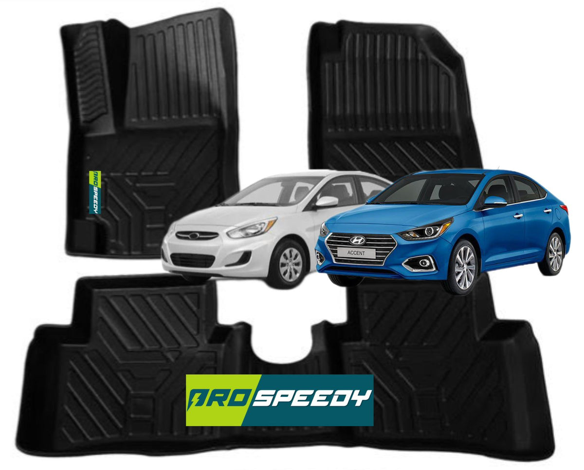 PISOS DE CALCE PERFECTO HYUNDAI ACCENT 2011-2023 RB/HB 3PIEZAS