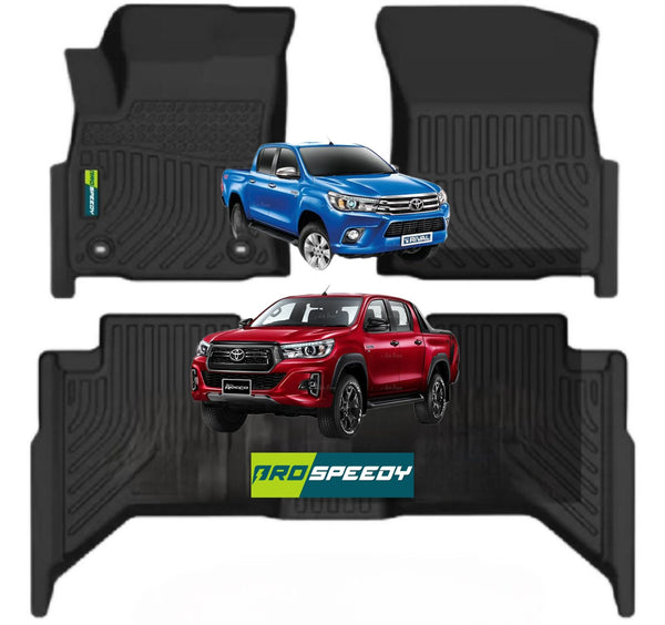 PISOS DE CALCE PERFECTO TOYOTA HILUX REVO 2016+