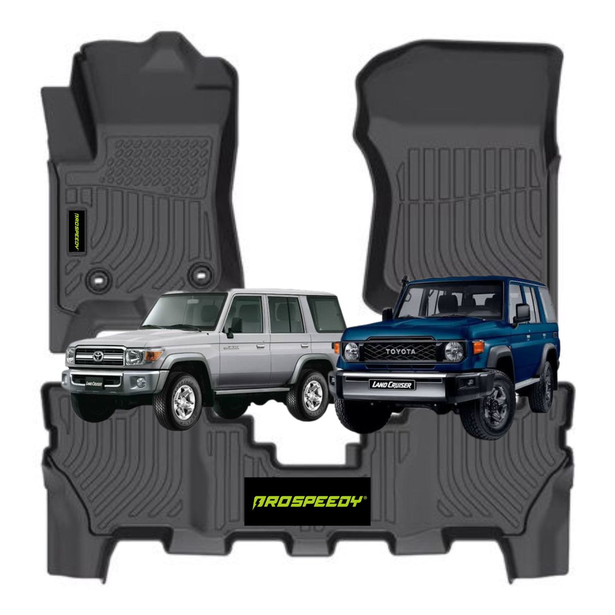 PISOS DE CALCE PERFECTO TOYOTA LAND CRUISER LC76 2015+