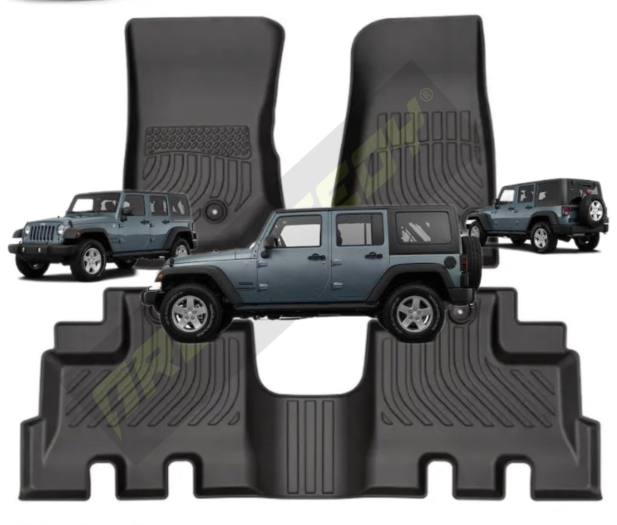 PISOS DE CALCE PERFECTO JEEP WRANGLER 5PUERTAS 2014-2017 3PIEZAS