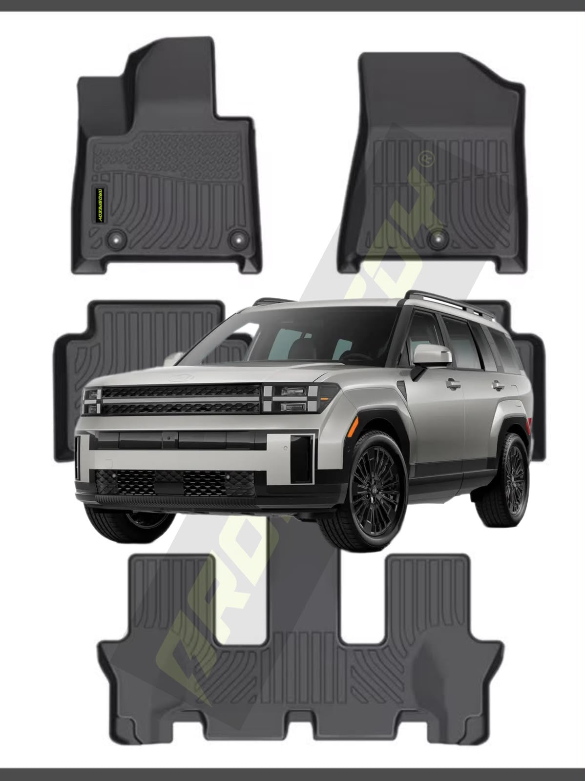 PISOS CALCE PERFECTO CHEVROLET HYUNDAI SANTA FE 2024+ 4PIEZAS