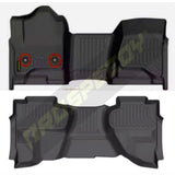 PISOS DE CALCE PERFECTO CHEVROLET SILVERADO CABINA Y MEDIA 2014-2018/2019 2PIEZAS