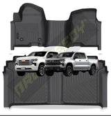 PISOS DE CALCE PERFECTO CHEVROLET SILVERADO DOBLE CABINA EXTENDIDA 2019+ C/C 2PIEZAS